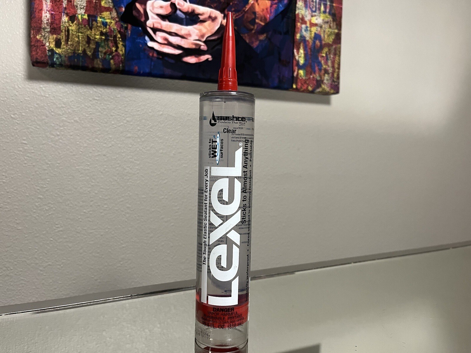 Sashco LEXEL Sealant CLEAR 10.5 oz. Elastomeric Polymers Window Door