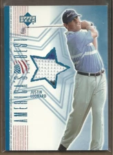 2002 Upper Deck America's Best #JLAB Justin Leonard 