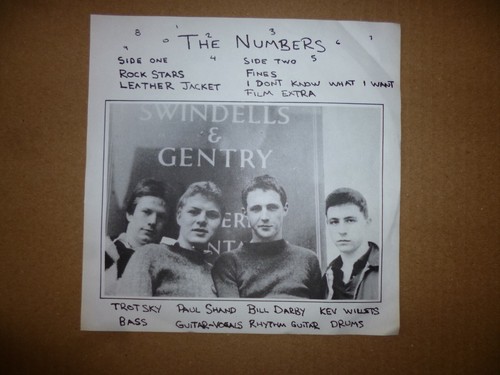 The Numbers Rock Stars EP 45t Blasto Records SRTS/79/CUS 358 Dédicacé Signed
