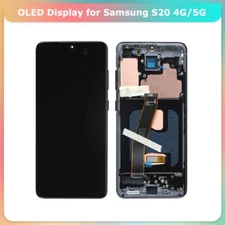 OLED Display LCD Touch Screen Frame Assembly Part for Samsung Galaxy S20 4G 5G
