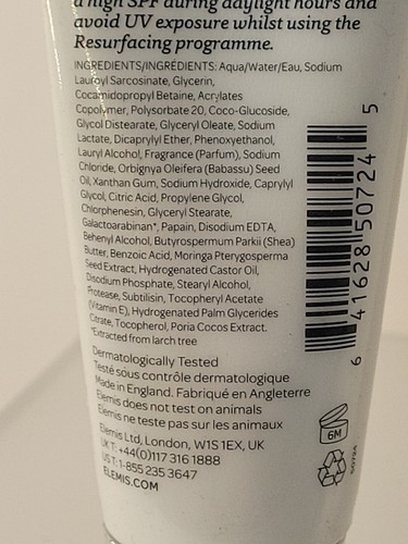 Lote de 2 - Nuevo lavado facial rejuvenecimiento dinámico ELEMIS - 30 ml / 1 fl oz - Imagen 5 de 8