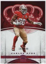 2017 Panini Crown Royale Football Pink /249 #77 Carlos Hyde 49ers