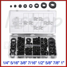 180 pcs Rubber Grommet Assortment Kit Set Electrical Wire Cable Gasket Ring US