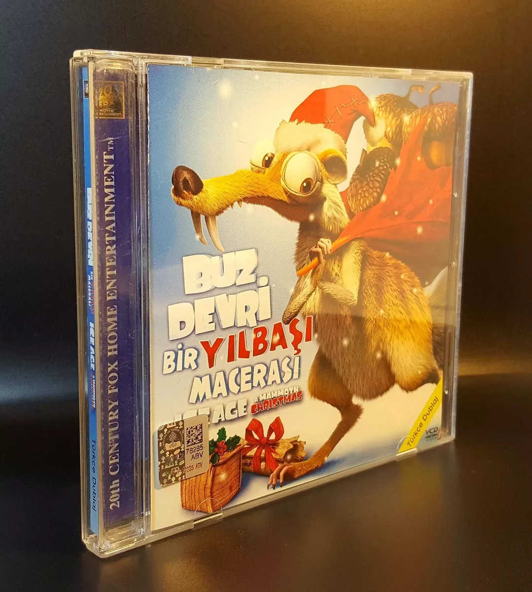 VCD Ice Age A Mammoth Christmas Turkish DUB Video CD