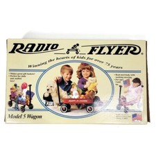 Radio Flyer Model 5 Red Steel Toy Wagon - Vintage in Box FREE SHIPPING