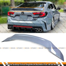 For 18-22 Honda Accord Jdm Highkick Sonic Gray Pearl Duckbill Trunk Spoiler Wing For 18-22 Honda Accord Jdm Highkick Sonic Gray Pearl Duckbill Trunk Spoiler Wing