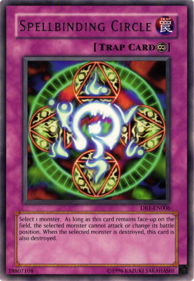 Spellbinding Circle DB1-EN006 Rare Mint Dark Beginning 1 YuGiOh