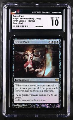 GRAVE PACT 9th Edition Foil Rare CGC 10 Gem Mint MTG [Nostalgium