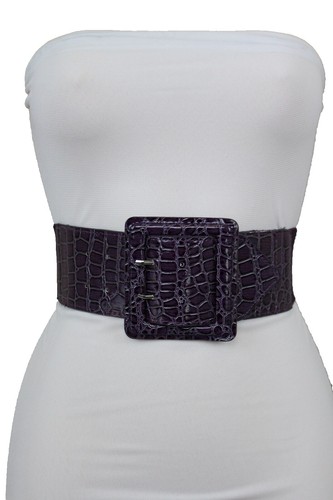 Valentino Leather GIUSY Monogram Buckle Belt 1.5” Wide Sz M  display picture 3