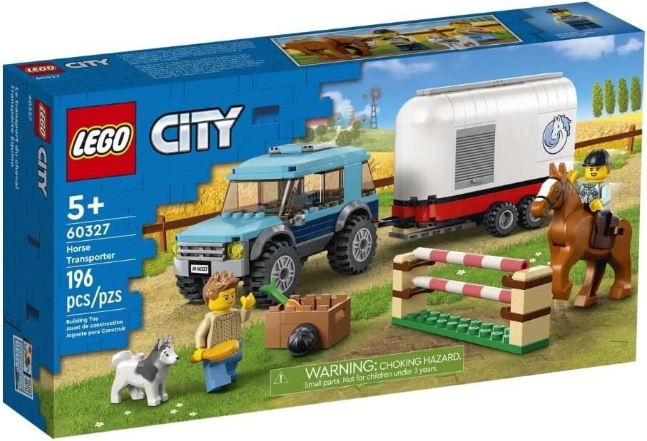 LEGO City 60327 Le Transport de Chevaux avec Remorque et Figurine d'Équitation