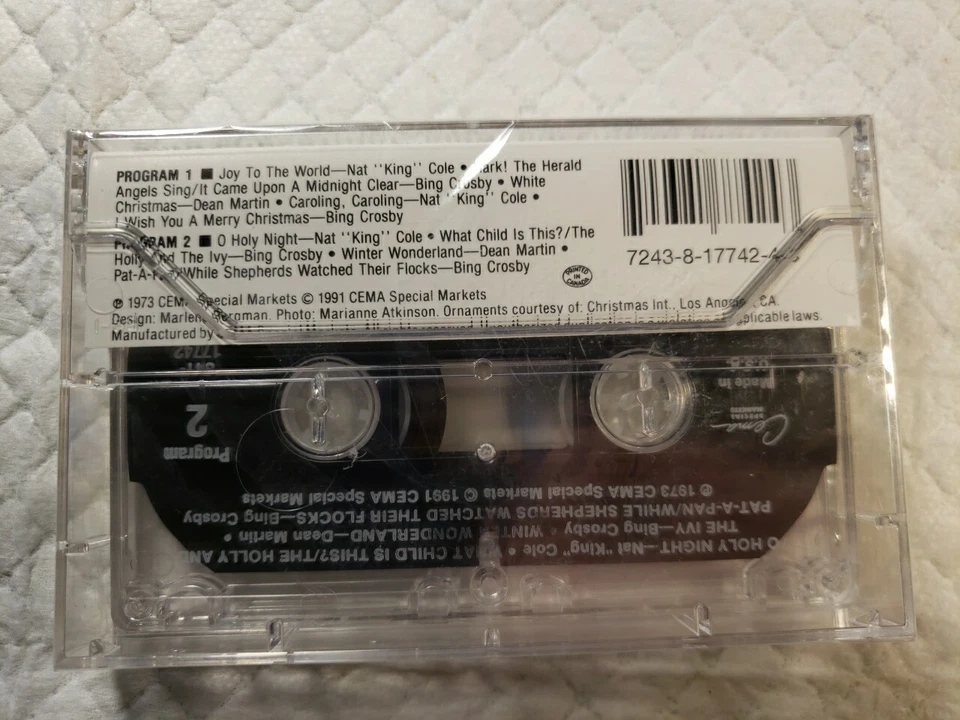 Cassette Tape Christmas Songs With Bing Crosby/ Nat King Cole /Dean Martin NEW - Image 3 of 3