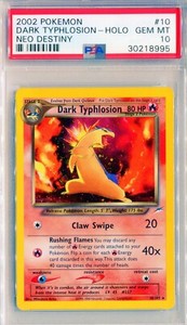 POKEMON DARK TYPHLOSION HOLO NEO DESTINY #10/105 PSA 10 GEM MINT