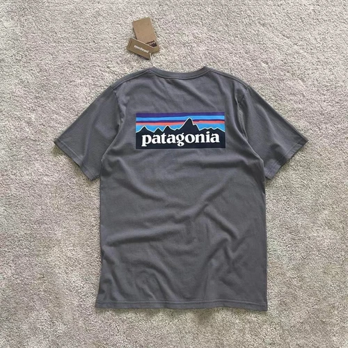 Hombre Algodón LOGO Cuello Redondo Manga Corta Camiseta Montaña Estampado Base Camiseta - Imagen 22 de 42
