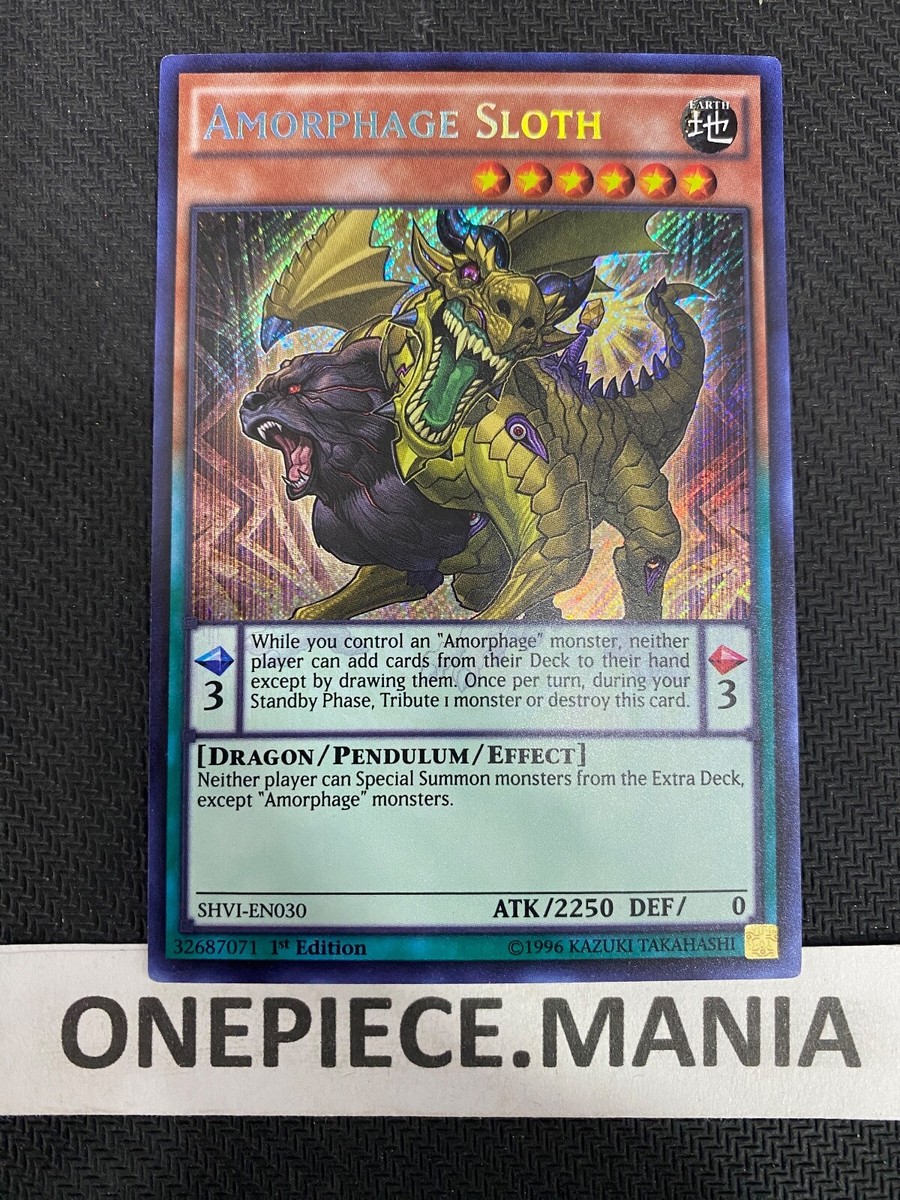 Yu-Gi-Oh! Card Amorphage Sloth SHVI-EN030 1st Secret Us Print