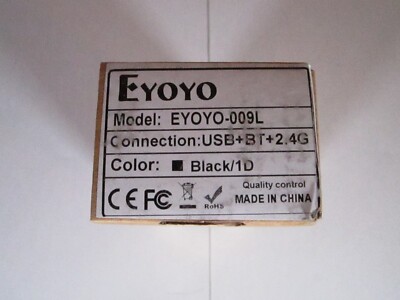 Eyoyo 009L Mini 1D Bluetooth Barcode Scanner USB Wired 2.4G - NEW!!!