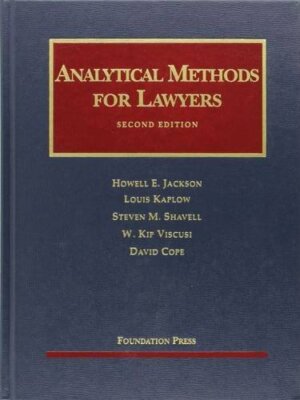 Analytical Methods For Lawyers by Howell E Jackson