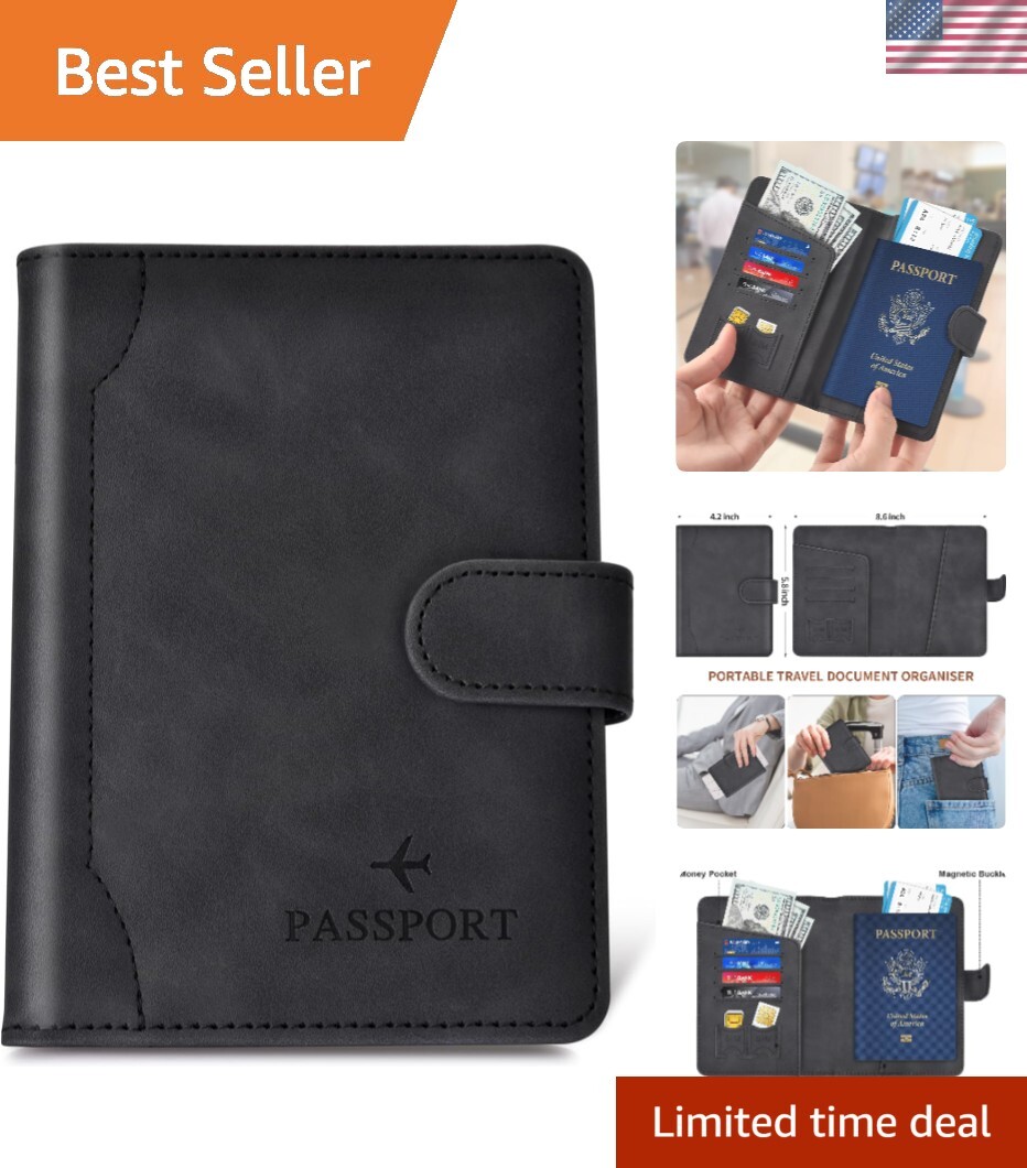 RFID Blocking Passport Holder for Family Travel and Cruise Trips-image