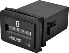 Dc 6v-80v Mechanical Tot Hour Meter Data Storage Generator Golf Cart Mower Atv