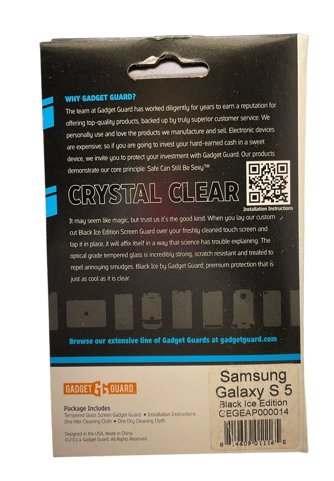 Protector de pantalla de vidrio templado para hielo negro para Samsung Galaxy S5 Foto 2 de 4