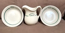 Wallace China Ferndale California Veterans Restaurant Ware Creamer & Butter Pats