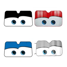 Foldable Car Windshield Sun Shade Shield Cover Big Eyes Sun Visor UV Protector