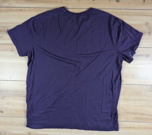 Marine Layer Signature T-Shirt Mens Sz M/L Purple Short Sleeve Casual Comfort - Picture 4 of 12