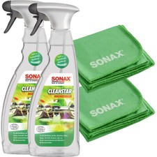 Sonax Innereiniger CleanStar 2x 750ml Geruchsvernichter inkl. 2x Mikrofasertuch 