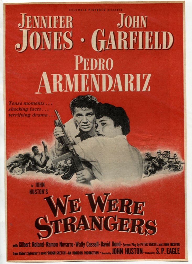 Were Strangers VTG We Were Strangers 1949 John Garfield Jennifer Jones Movie Magazine ...