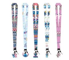 Lot 10pcs stitch Acrylic pendant Lanyard Mobile Phone ID Card KeyChain Holder