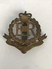 Royal Military Police Brass Cap Badge Some High Points Wear