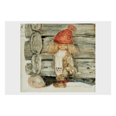 John Bauer - 'Young Santa': Poster (16.5'' x 11.7'')