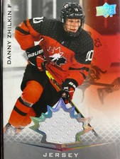 DANNY ZHILKIN  #26...2021 TEAM CANADA  JUNIORS...AUTHENTIC JERSEY RELIC