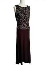 Vtg Y2K Scott McClintock Dress Millennium 2000 Formal Evening Gown Rhinestone 12