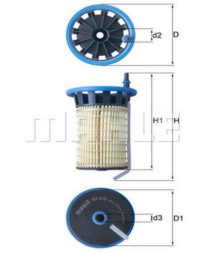 Filtro Motore Knecht LX 292 - Diametro 140mm X Altezza 110mm - Qualità Originale