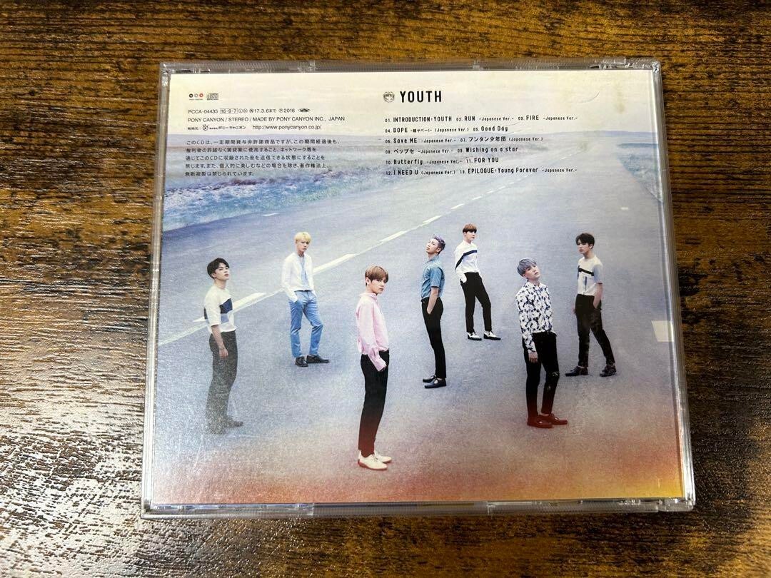 BTS YOUTH Regular Edition CD Japan PCCA-4436 4988013134591