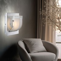 Wandlampe Wandleuchte Wohnzimmerlampe Kristall Glas Flurleuchte 1 Flammig Led