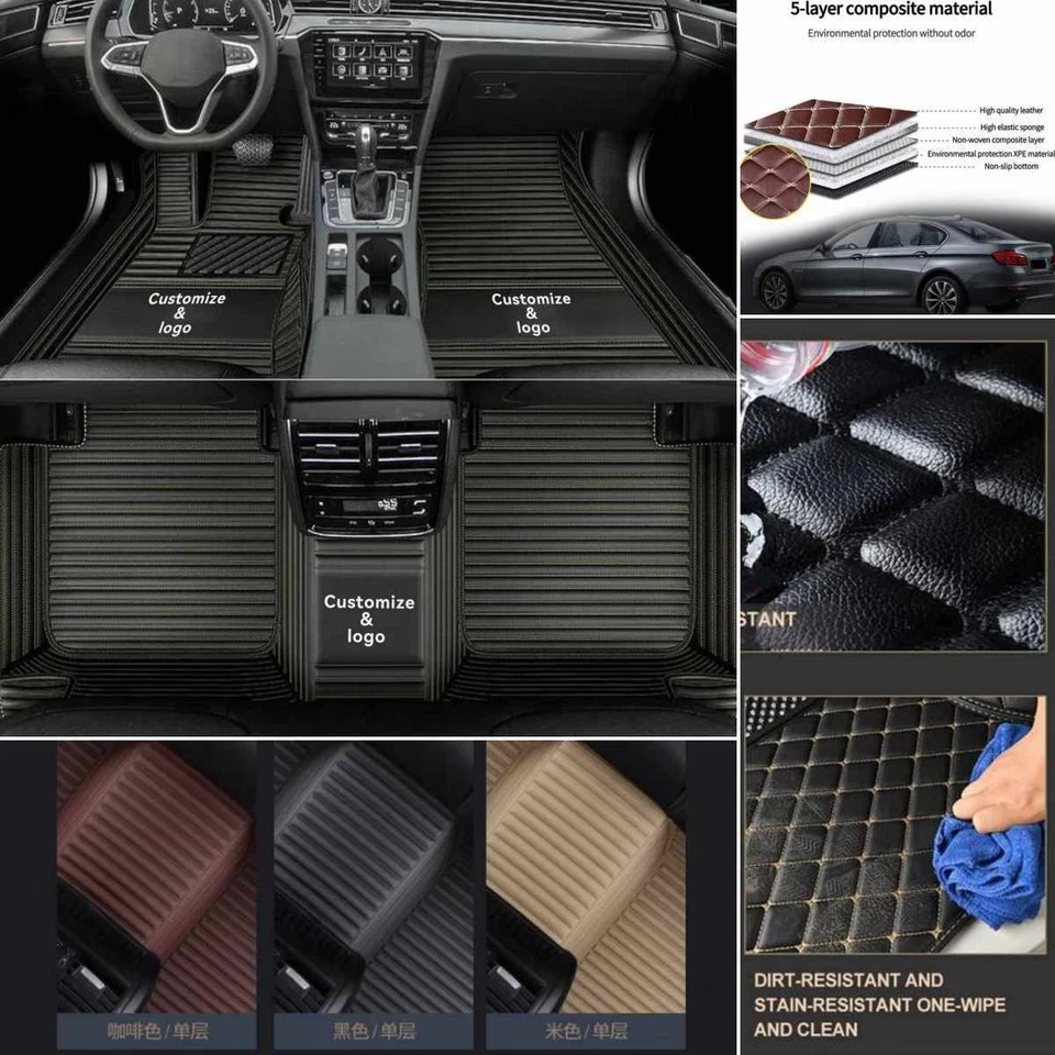 For Toyota Sequoia-Solara-Supra Car Floor Mats All Weather Carpets Custom Liners - Image 3 of 4