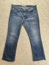 Big Star Women's Hazel Curvy Fit Stretch size 32  Blue Denim Jeans  (34x29)