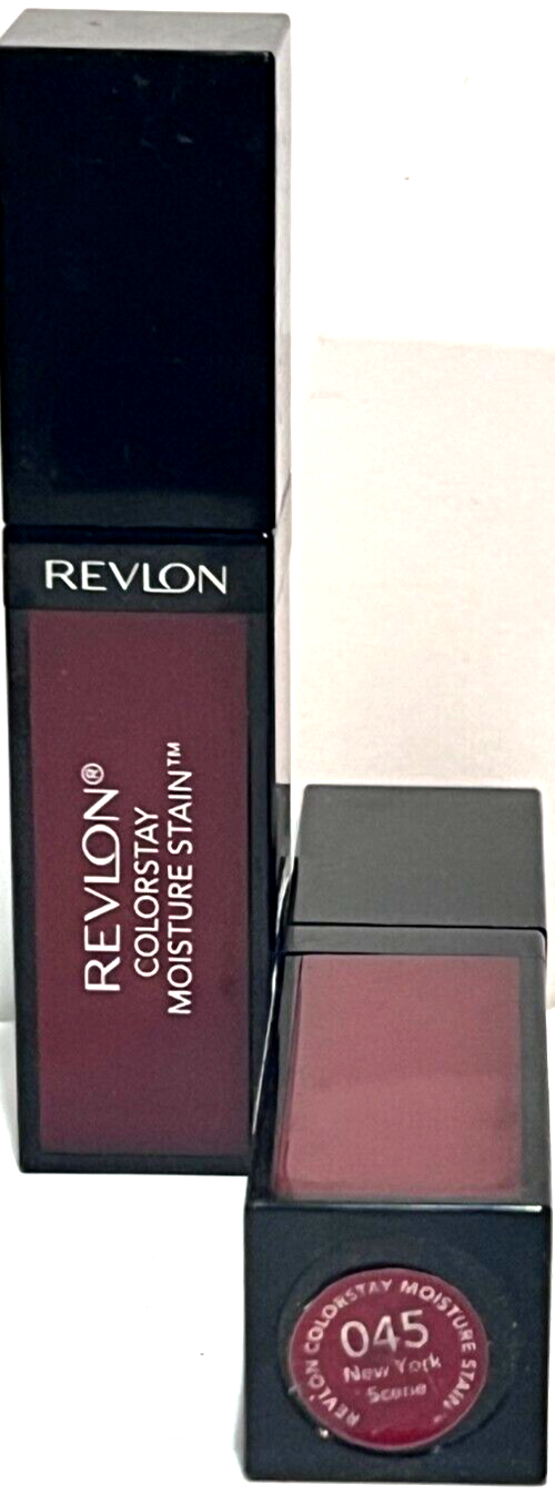 REVLON COLORSTAY MOISTURE STAIN 045 NEW YORK SCENE NEW SEALED 0.27 oz (2 Pack)