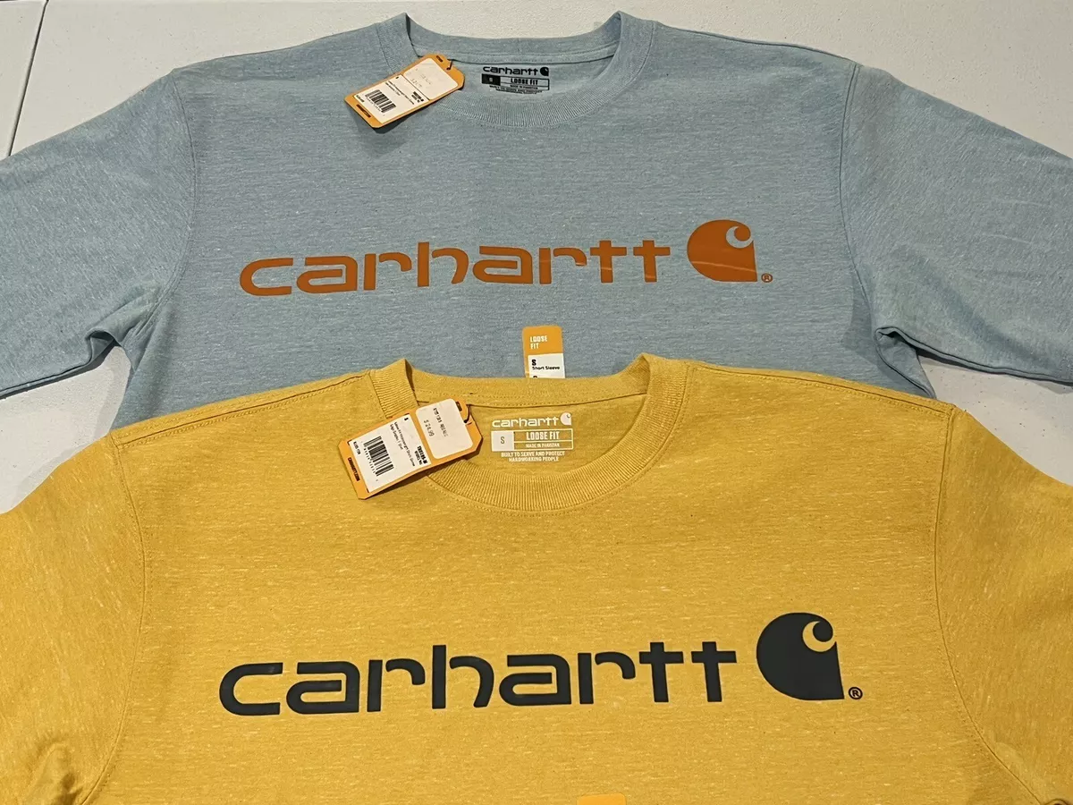 NWT Carhartt T Shirt Mens S Loose Fit Heavyweight Lot of 2! TK0195