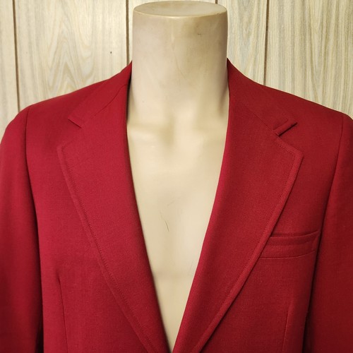 blazer hombre rojo 38R finales años 70 May Co - Imagen 4 de 9