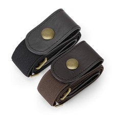 2 Pack Buckle Free Elastic Belt for Women or Men, No Buckle ...