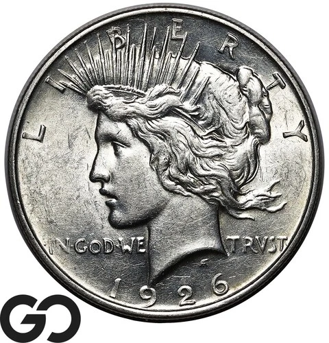 1926-D Peace Dollar, Mint Luster, Choice Uncirculated++