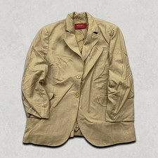 Burberry London Blazer Womens Large Vintage Single Breasted Sports Coat, Beige