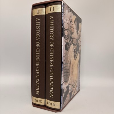 Folio Society A History of Chinese Civilisation 2 Volumes By Jacques Gernet