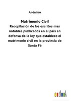 AnóNimo | Matrimonio Civil | Buch | Spanisch (2022) | Gebunden | Outlook Verlag