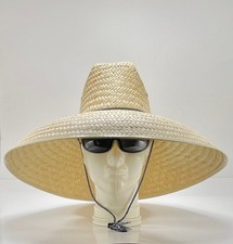 Handmade in Mexico, 7" Wide Brim Straw Hat: Natural Sun Protection, adjustable