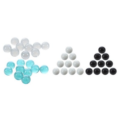 40 Stück Murmeln 16 mm Glasmurmeln Schlüpfer Glaskugeln Dekoration Farbe7782