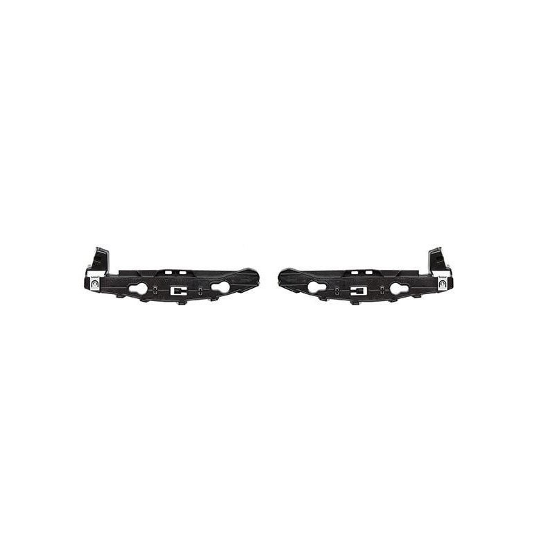 Supports de pare-choc arrière Peugeot 208 depuis 2019 en ABS rigide noir, kit complet