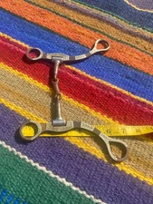 Classic Equine BIT Fancy Shanks w/ silver overlays - 3 pc dogbone copper inlay